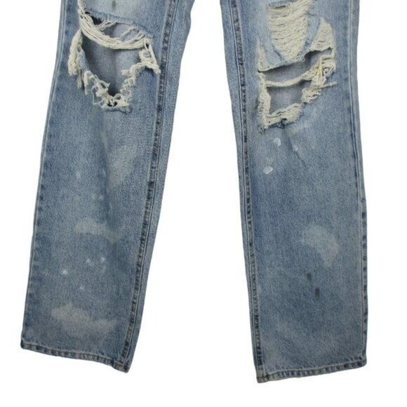 PacSun Pac Sun '90s Boyfriend Ripped Jeans Streetwear Size 25 Distressed - Picture 6 of 13